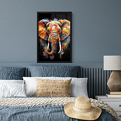 Avis Muchowow Elefante graffiti noir - 40x60 cm