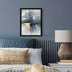 Avis Muchowow Art - Gris - Or - Abstrait - 30x40 cm