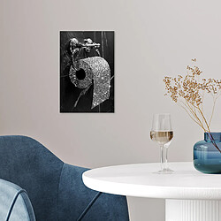 Acheter Muchowow WC noir et blanc pailleté - 20x30 cm