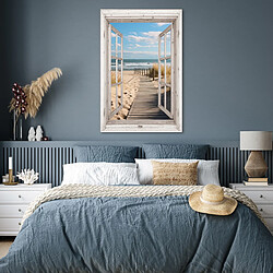Avis Muchowow Fenêtre Mer Côte Nature - 80x80 cm
