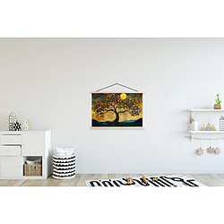 Avis Muchowow Arbre lune fleurs or - 90x60 cm