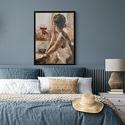 Avis Muchowow Peinture Femme Vin - 60x80 cm