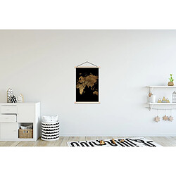 Avis Muchowow Carte du monde or luxe - 60 x 90 cm