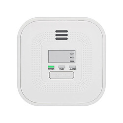Avis Alecto Détecteur de Monoxyde de Carbone Modèle COA4010 Alarme 85dB Affichage LCD Blanc
