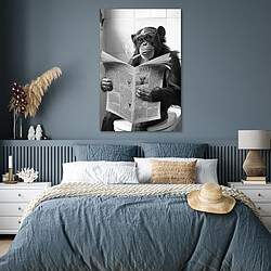 Avis Muchowow Poster Macaco WC noir et blanc - 80 x 120 cm