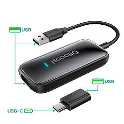 Avis Avizar Adaptateur sans fil Ottocast USB et USB-C pour CarPlay et Android Auto Noir