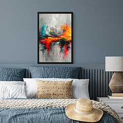 Avis Muchowow Art moderne orange gris - 40x60 cm