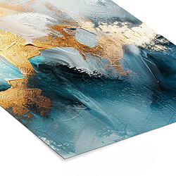 Muchowow Abstrait Art Or Bleu - 30x30 cm pas cher