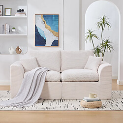 Smartue Fauteuil modulable en velours côtelé, Canapé compressé 1 places