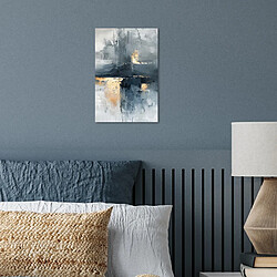 Avis Muchowow Art - Gris - Or - Abstrait - 20x30 cm