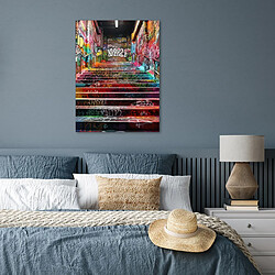 Avis Muchowow Escaliers graffiti couleurs - 60x80 cm