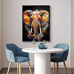 Acheter Muchowow Éléphant - Graffiti - Noir - Animaux - Couleurs - 60 x 80 cm