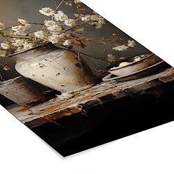 Muchowow Nature morte - Fleurs - Bouquet - Vase - Vin - 40x60 cm pas cher