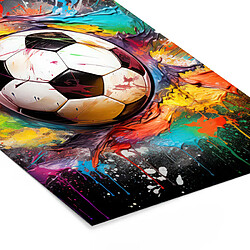 Muchowow Affiche encadrée Football - 20x30 cm pas cher