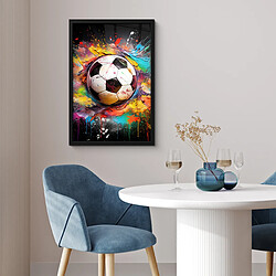 Acheter Muchowow Football - Peinture - Couleurs - Noir - Blanc - 40 x 60 cm