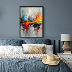 Avis Muchowow Art moderne abstrait orange gris - 60 x 80 cm