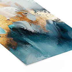 Muchowow Abstrait Art Or Bleu - 80x120 cm pas cher