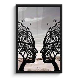 Muchowow Plage Mer Personnes Arbre - 40 x 60 cm Plage - Mer - Personnes - Arbre - Art moderne 40x60 cm
