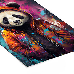 Muchowow Panda Graffiti Orange - 20x30 cm pas cher