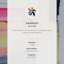 Tulup Harpuss - 59,5 x 84 cm pas cher