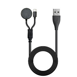 INF Chargeur 2-en-1 pour Samsung Galaxy Watch et téléphones