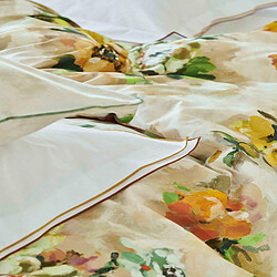 Avis Designers Guild Housse de couette imprimée en satin de coton, GIARDINO DI ROSE ACACIA