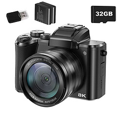 Appareil Photo Numérique VURAHOME DC226 8K 88MP WiFi Zoom 16X Écran 3,2" 2 Batteries 32Go