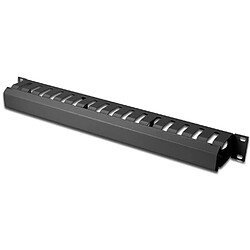 DIGITUS gestion de câble cage, 1 U, noir (RAL 9005)