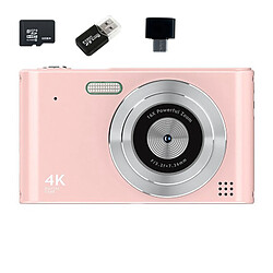 Appareil Photo Numérique VURAHOME C15 1080P Zoom 16X Écran 2,4" 32Go Rose