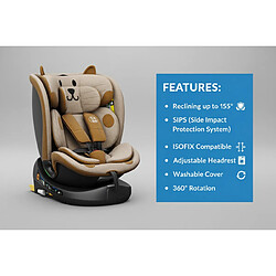 Avis BUF BOOF® B-Joy DELUXE i-Size Siège Auto 360° Pivotant ISOFIX R129, 40–150 cm, SIPS