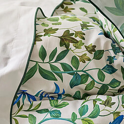 Avis Designers Guild Housse de couette imprimée en satin de coton, VOLIERE SKY