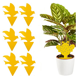 INF Piège collant pour parasites sur plantes en pot, paquet de 100 Yellow
