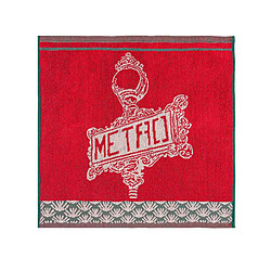 Coucke Carré éponge en jacquard de coton imprimé, MÉTRO