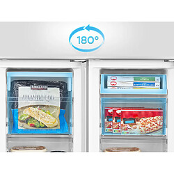 Schneider SCCB174LFEW - Réfrigérateur combiné 174L Blanc pas cher