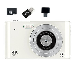 Appareil Photo Numérique VURAHOME C15 1080P Zoom 16X Écran 2,4" 32Go Blanc