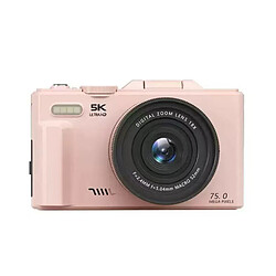 Appareil Photo Numérique 5K 75MP VURAHOME CL08 Écran 3" Zoom 18X Enfants Adultes Rose