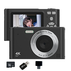 Appareil Photo Numérique VURAHOME C15 1080P Zoom 16X Écran 2,4" 32Go Noir