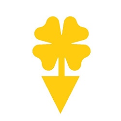 INF Plaques Engluées Jaunes Épaisses Trèfle à Quatre Feuilles - Lot de 100, Piège à Insectes V