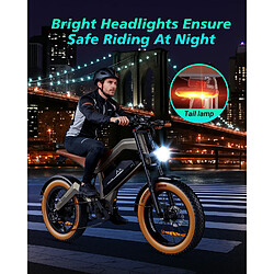 Vélo électrique YATDI M20 1000W batterie amovible 48V18.2AH vitesse 55km/h autonomie 60km pas cher