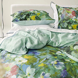 DESIGNERS GUILD Housse de couette en Satin de coton - 140 x 200 cm - Vert moyen pas cher