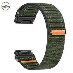 INF Bracelet de montre en nylon 26 mm pour Garmin Fenix 8/5/6/7X Pro/Epix 935/965 Green