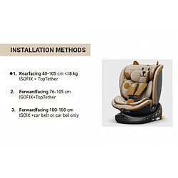 BUF BOOF® B-Joy DELUXE i-Size Siège Auto 360° Pivotant ISOFIX R129, 40–150 cm, SIPS pas cher