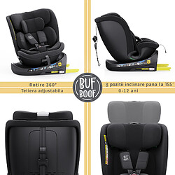 Avis BUF BOOF B-Joy DELUXE i-Size Siège Auto 360° Pivotant ISOFIX R129, 40–150 cm, SIPS
