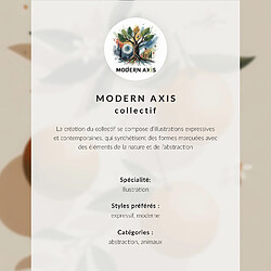 Tulup Modern Axis - 59,5 x 59,4 cm pas cher