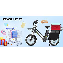 Vélo électrique KOOLUX X8 Moteur 1000W 48V 35Ah+30Ah double batterie autonomie 220km,45km/h pas cher