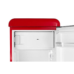 Schneider SCCL222V-RE - Réfrigérateur une porte 229L Vintage Rouge pas cher