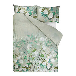 Designers Guild Housse de couette imprimée en satin de coton, FLEUR ORIENTALE