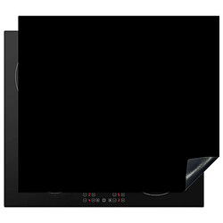 MuchoWow PROTECTION PLAQUE INDUCTION Noir - Couleur unie 58.3x51.3 cm cm