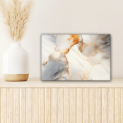 Muchowow Marbre gris et or - 30x20 cm pas cher