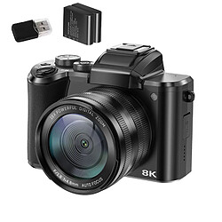 Appareil Photo Numérique Vlogging VURAHOME DC226 8K 88MP WiFi Zoom 16X Écran 3,2" 128Go